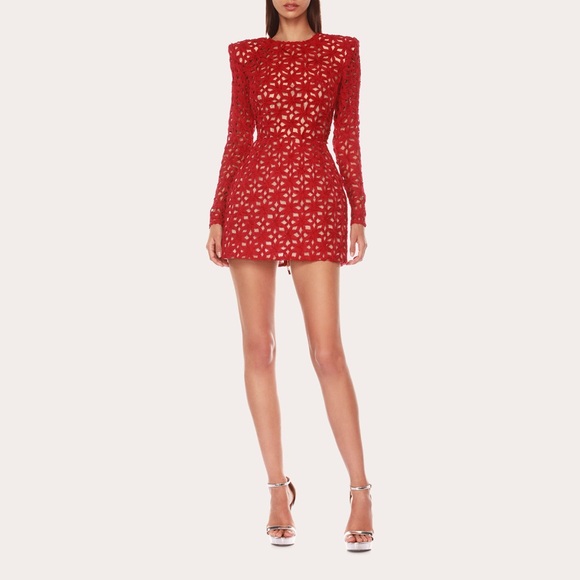 NWOT BRONX AND BANCO CASEY RED MINI DRESS - Picture 1 of 17